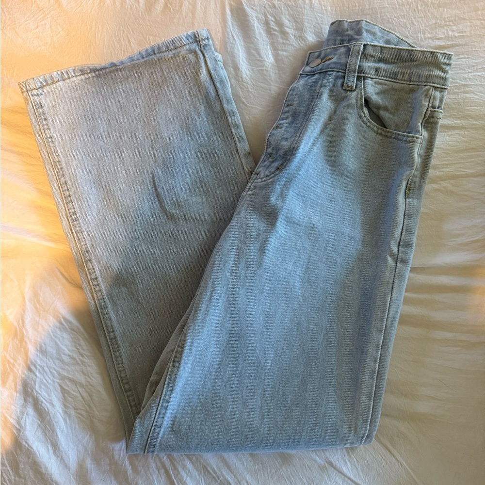 SHEIN Light Blue High Rise Women Jeans